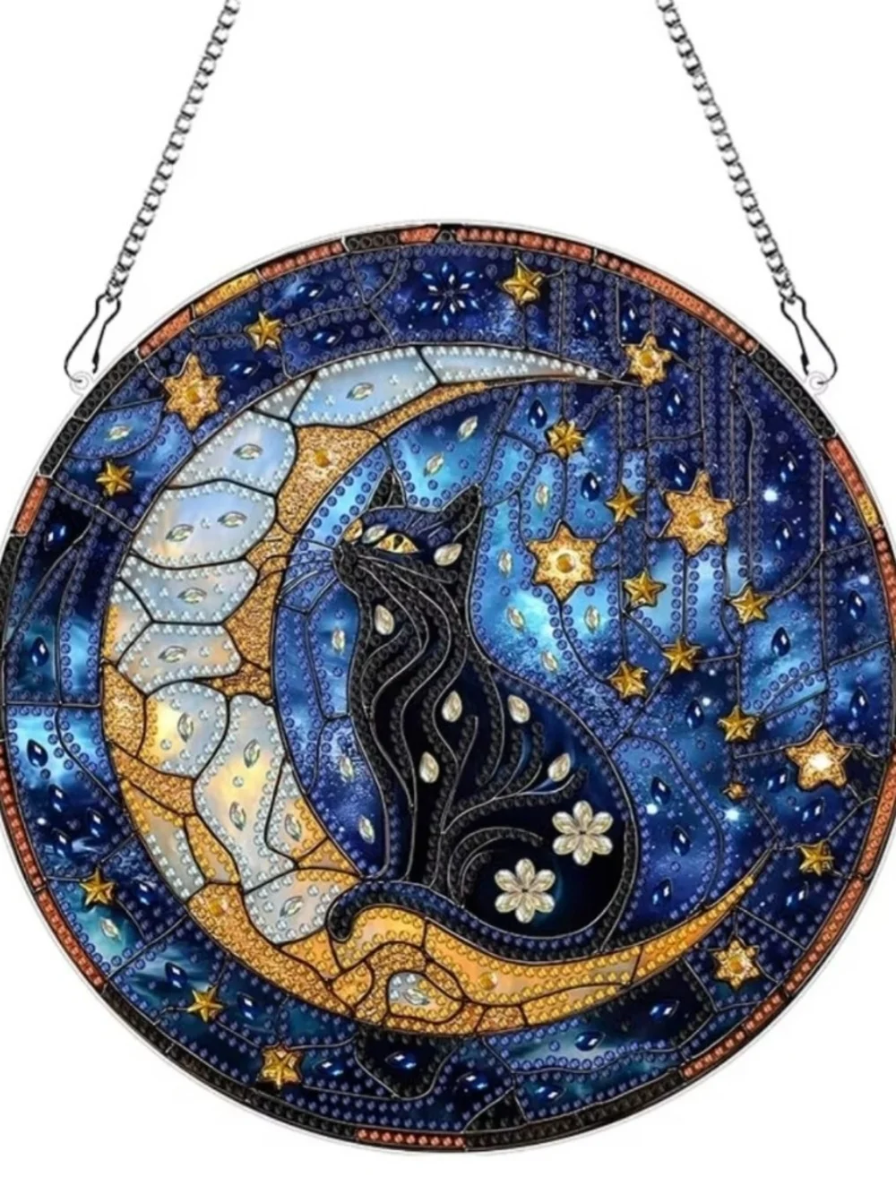 Black Cat Moon Diamond Art Kit